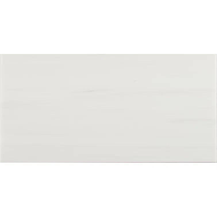 Bianco Dolomite Beveled 12" x 24" Polished Marble Wall & Floor Tile