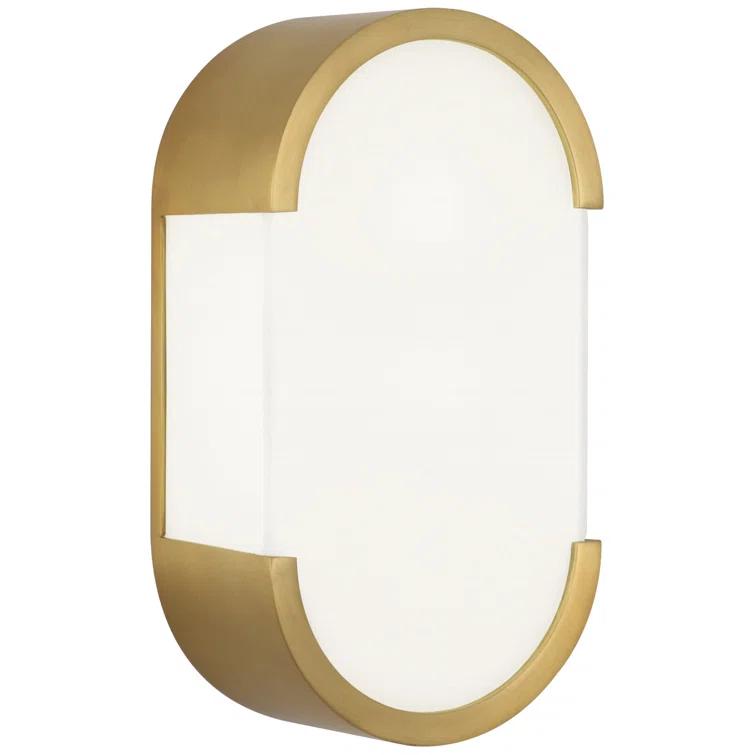 Robert Abbey Bryce Solid Brass Flush Mounted Sconce