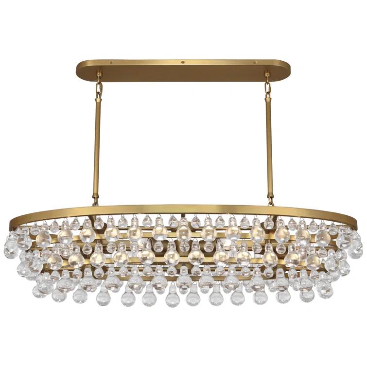 Bling 8 - Light Glass Dimmable Drum Chandelier