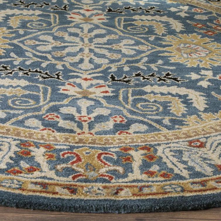 Antiquity AT64 Hand Tufted Accent Rug - Dark Blue/Multi - 2'x3' - Safavieh.