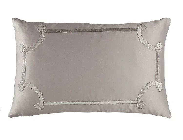 Lili Alessandra Vendome Appliqued Feather Throw Pillow