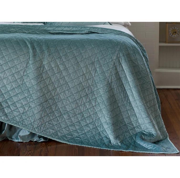 Lili Alessandra Chloe Modern & Contemporary Velvet Coverlet