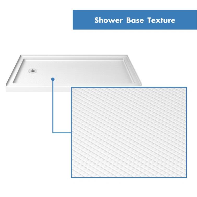 Infinity-Z 60" W x 74.75" H Framed Sliding Shower Kit