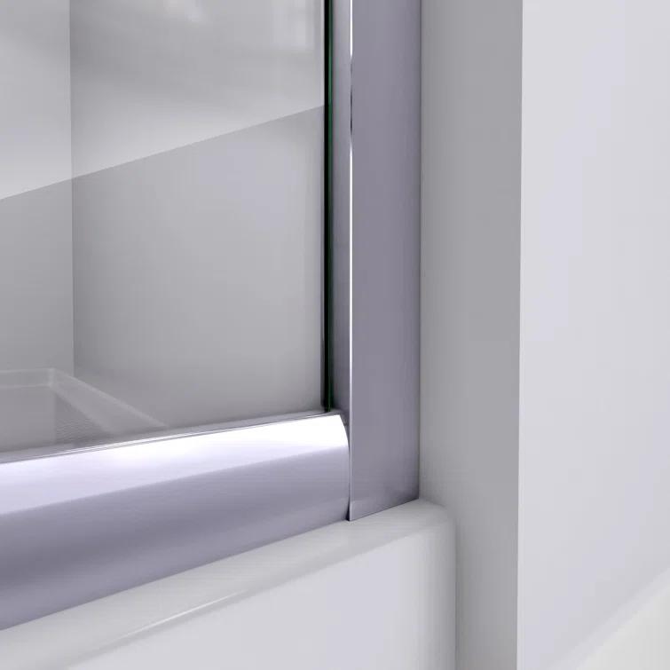 Prime 38" W x 38" D x 74.75" H Round Sliding Shower Enclosure with Base Included