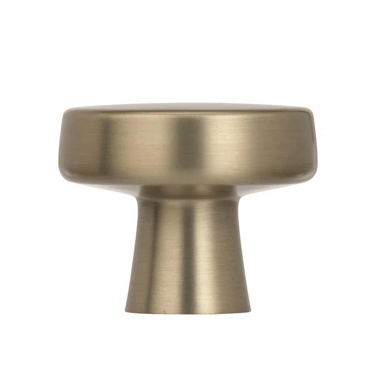 Amerock Blackrock 1-5/16 inch (33mm) Diameter Golden Champagne Cabinet Knob