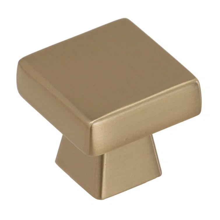 Amerock Blackrock 1-3/16 inch (30mm) Length Golden Champagne Cabinet Knob