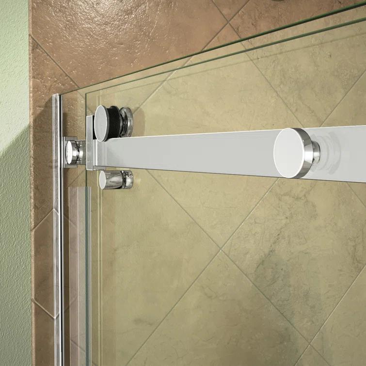 Enigma Air 60.38" W x 34.75" D x76" H Frameless Rectangle Walk In Shower Enclosure