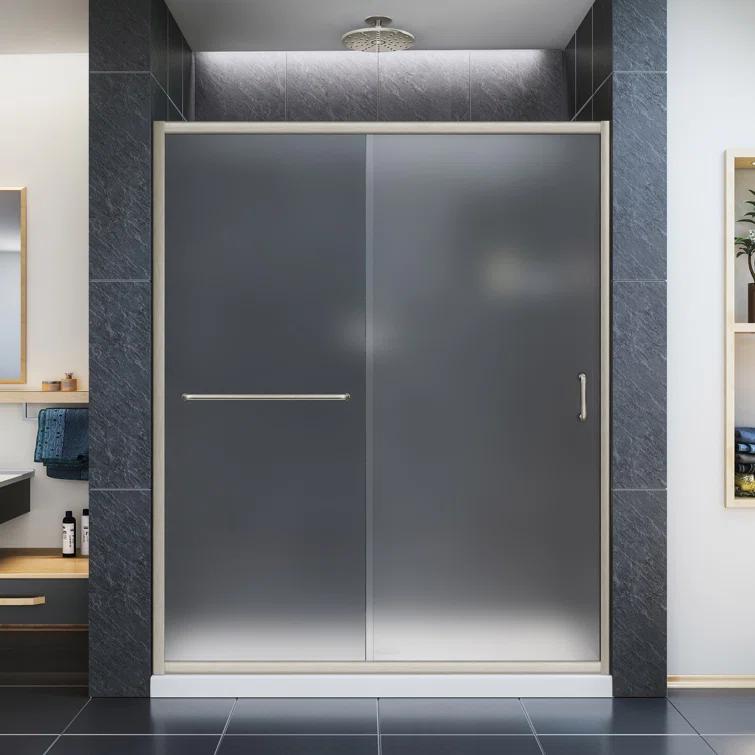 Infinity-Z 60" W x 74.75" H Framed Sliding Shower Kit