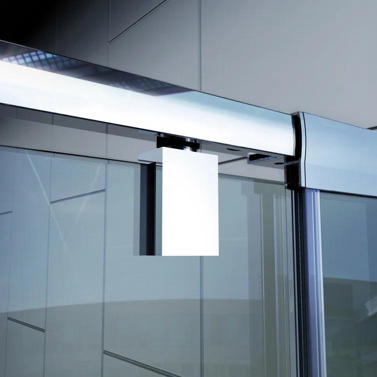 DreamLine Flex 36 in. D x 48 in. W x 74 3/4 in. H Semi-Frameless Shower Enclosure