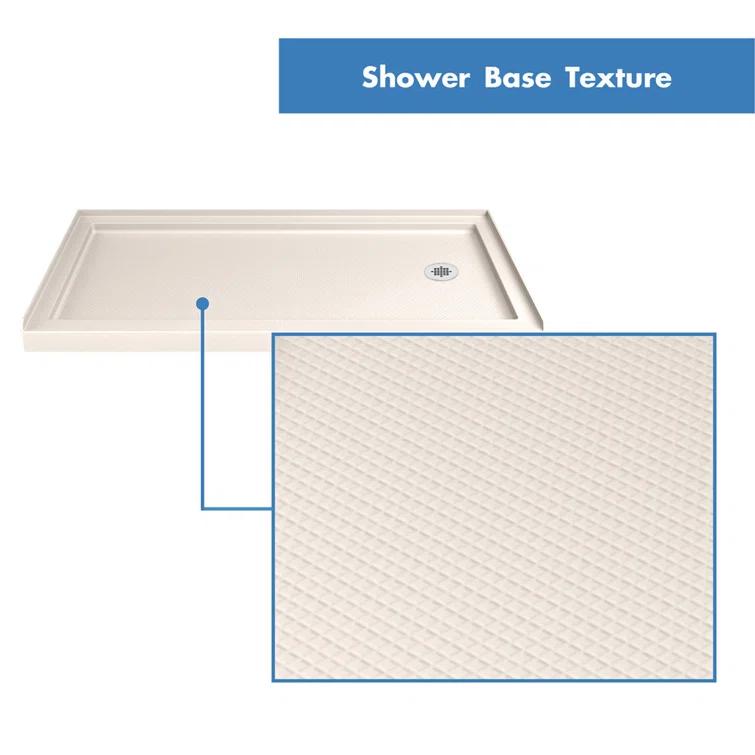 Infinity-Z 60" W x 74.75" H Framed Sliding Shower Kit