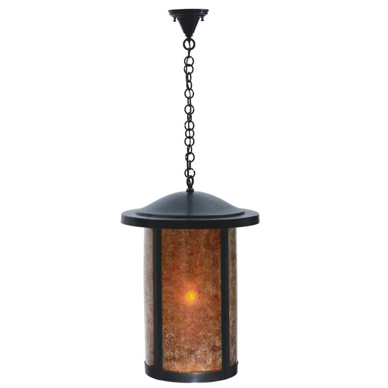 Meyda Lighting 1 - Light Brown Lantern Pendant