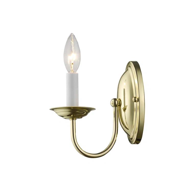 Home Basics Steel Candle Wall Light