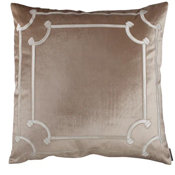 Lili Alessandra Angie Appliqued Feather Throw Pillow