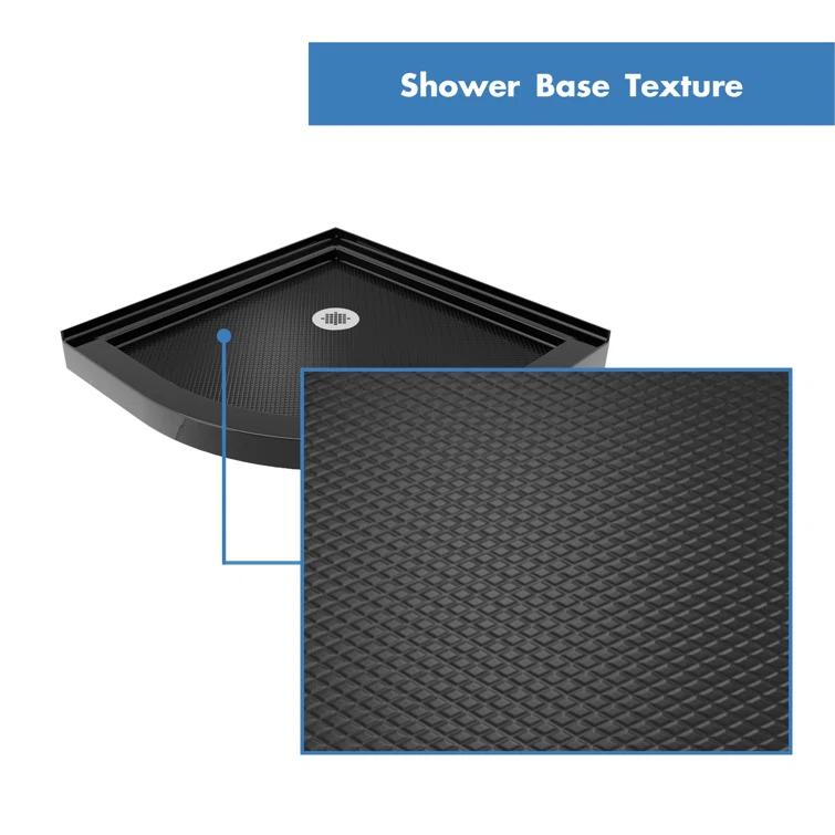 Prime 38" x 74.75" Rectangle Sliding Shower Enclosure with Base Included