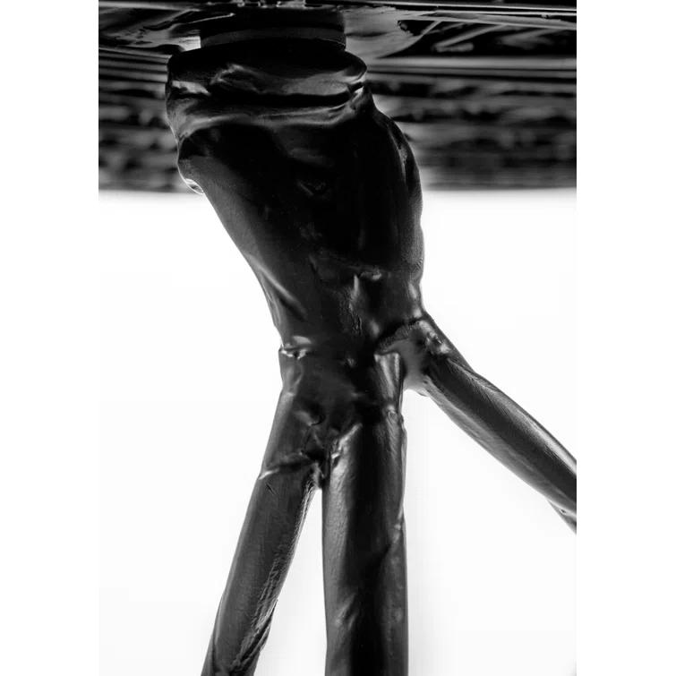 Black Carbon Fiber Epoxy Resin Bar Stool