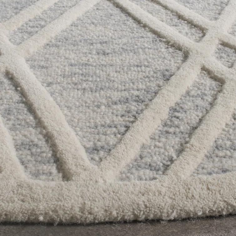 Deedgra Hand Tufted Wool Geometric Rug
