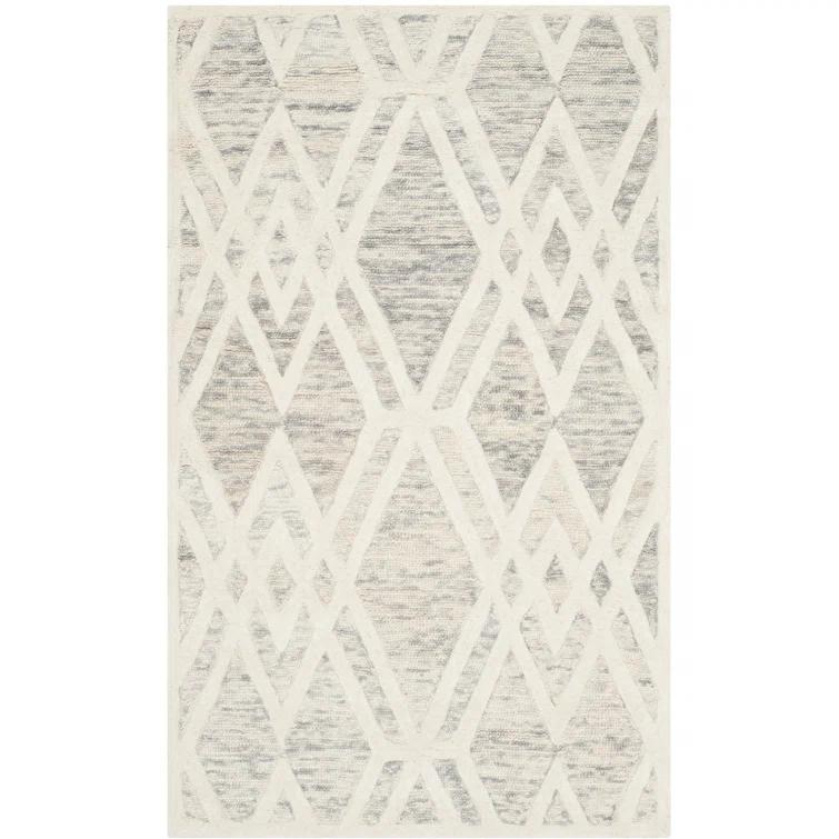 Deedgra Hand Tufted Wool Geometric Rug