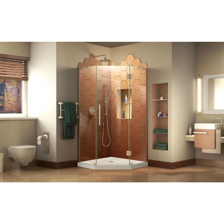 DreamLine Prism Plus 42" x 74.75" Rectangle Hinged Shower Enclosure with Base Included