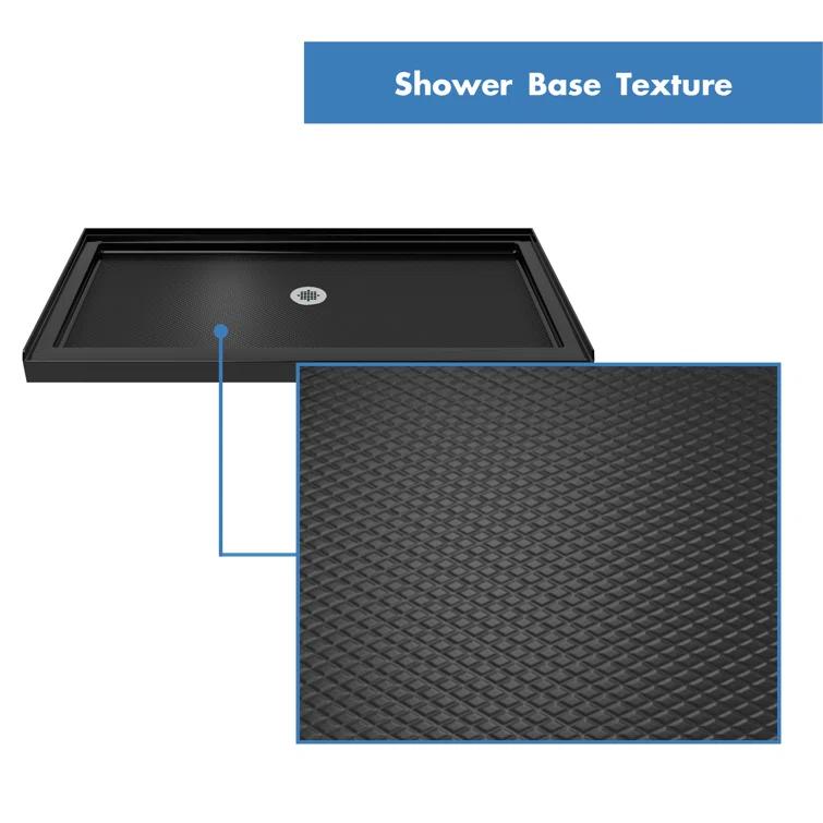 Infinity-Z 60" W x 74.75" H Framed Sliding Shower Kit