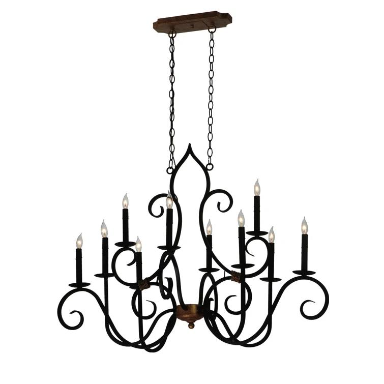 Clifton 10 - Light Tiered Chandelier
