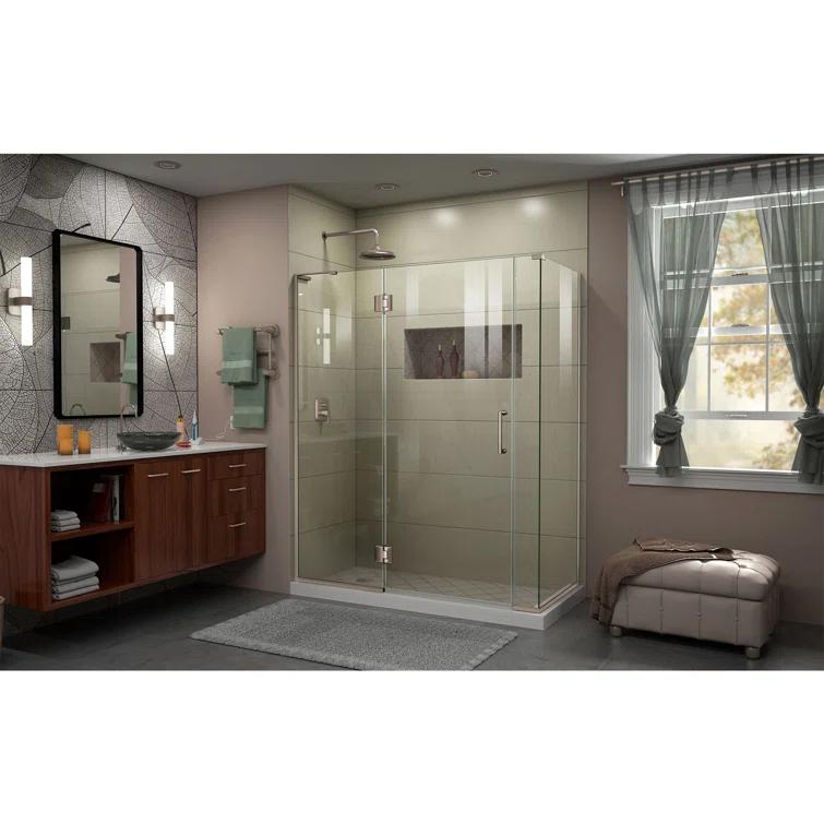 Unidoor-X 60" x 72" Rectangle Hinged Shower Enclosure