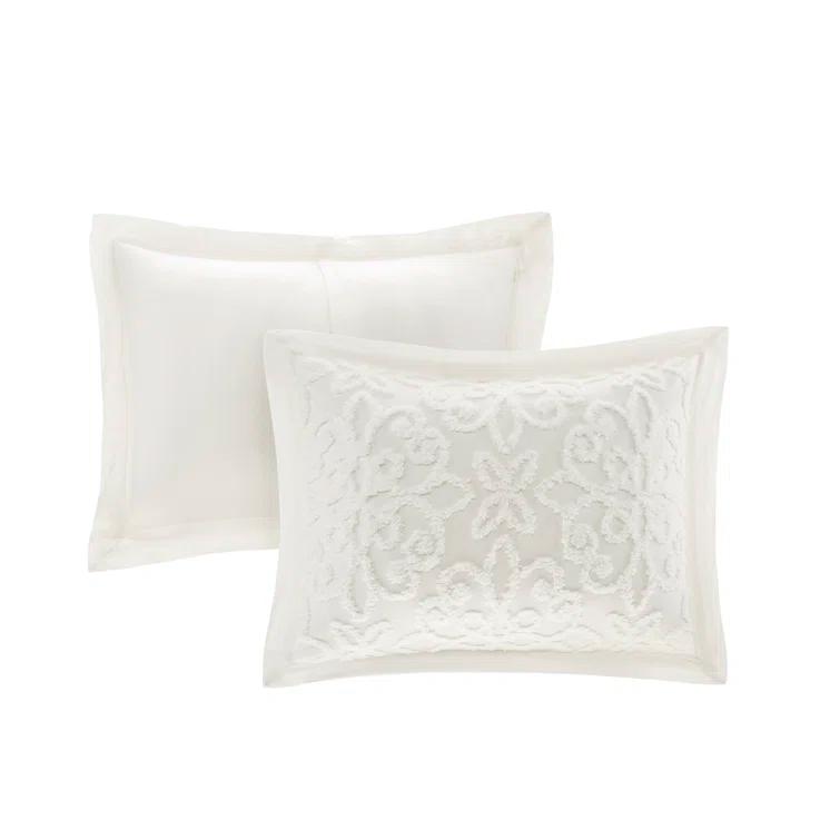 Kelly Clarkson Home Emberly Tufted 100% Cotton Sateen Coverlet Set in Farmhouse Style