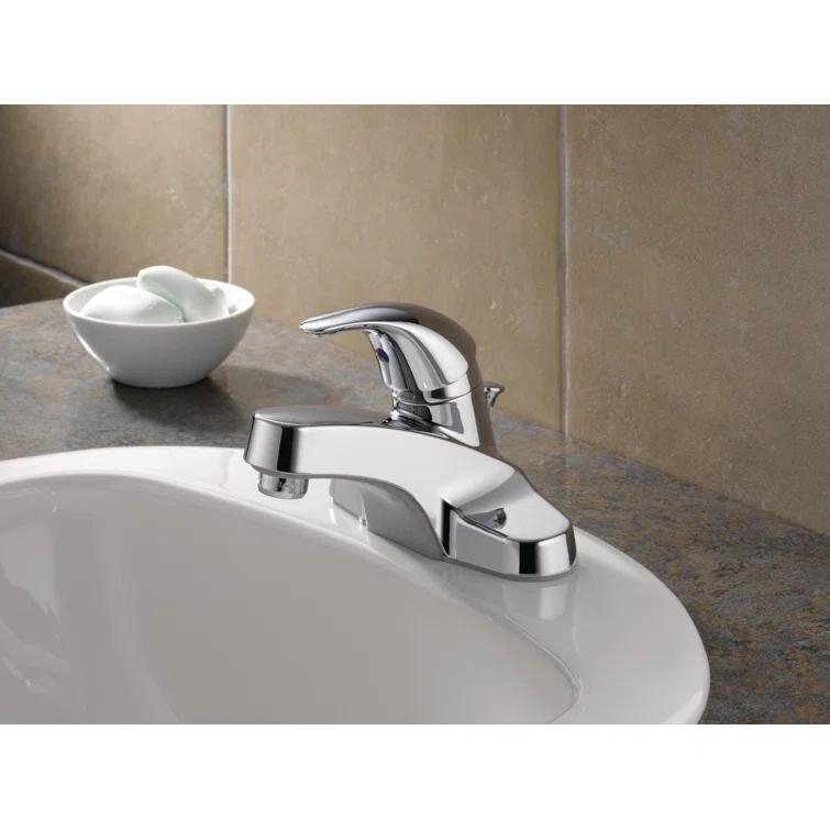 Core Centerset Bathroom Faucet with Drain Assembly, 2-handle Bathroom Sink Faucet