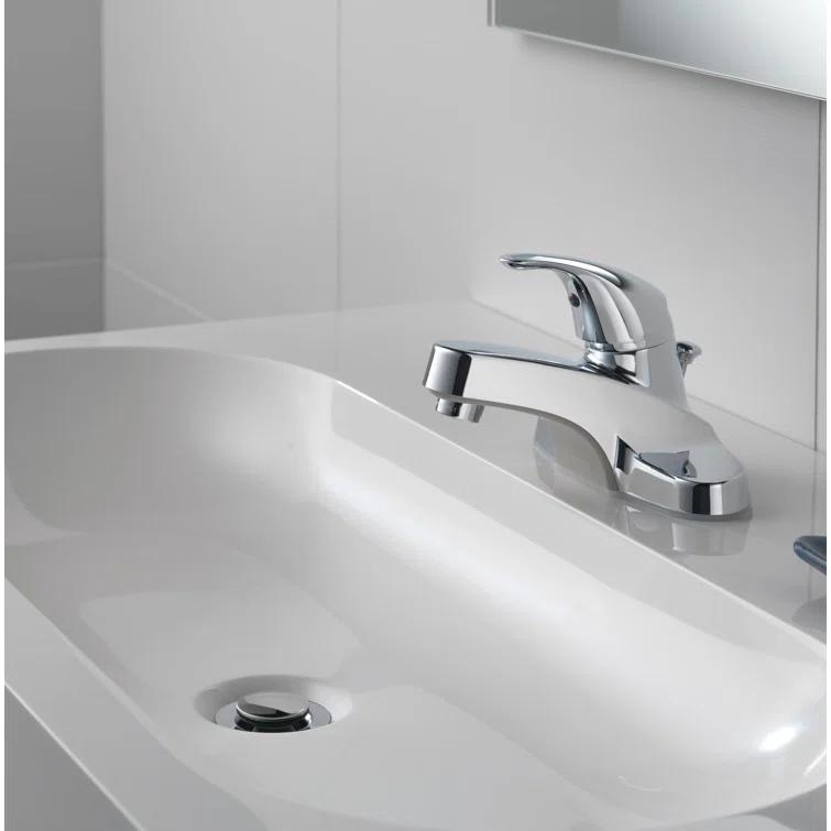 Core Centerset Bathroom Faucet with Drain Assembly, 2-handle Bathroom Sink Faucet