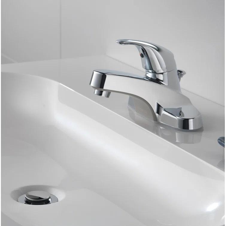 Core Centerset Bathroom Faucet with Drain Assembly, 2-handle Bathroom Sink Faucet