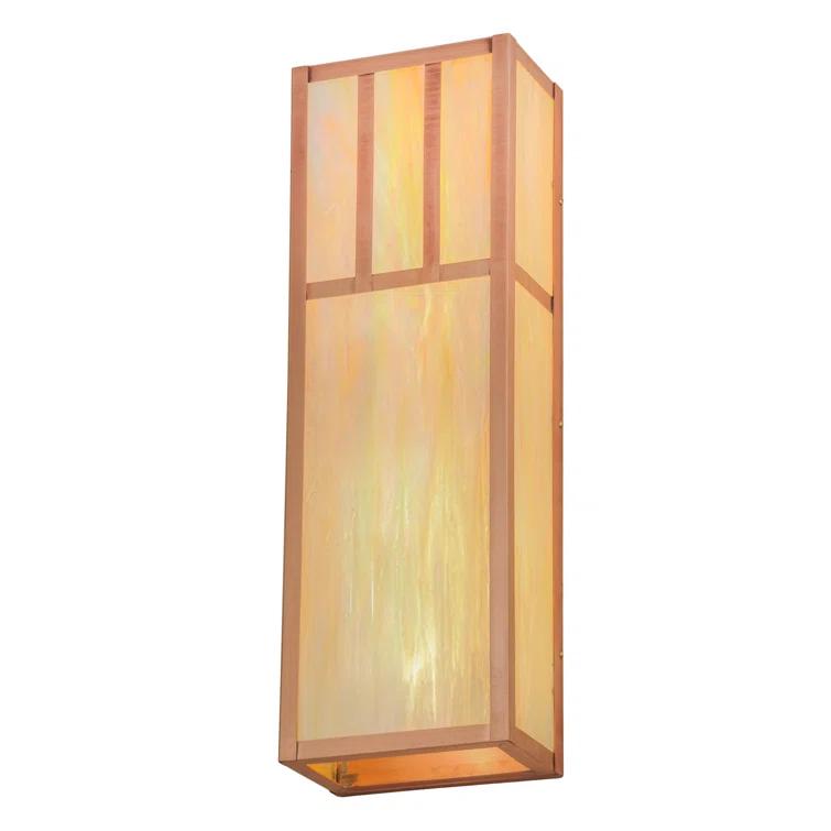 Double Bar Mission Flush Mounted Sconce