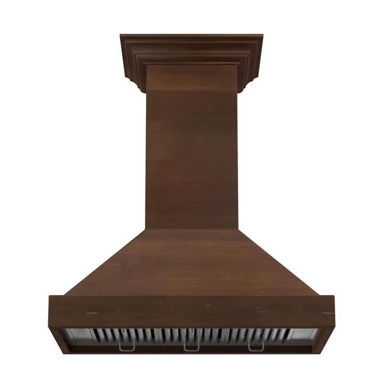 ZLINE ZLINE 30 in. Convertible Vent Wooden Wall Mount Range Hood in Antigua & Walnut KBRR-30