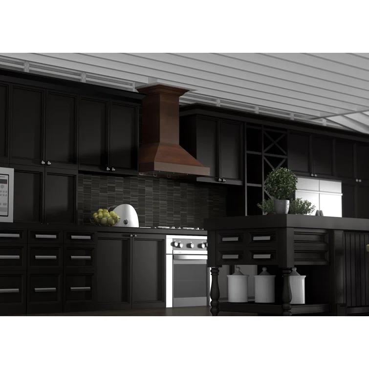 ZLINE ZLINE 30 in. Convertible Vent Wooden Wall Mount Range Hood in Antigua & Walnut KBRR-30