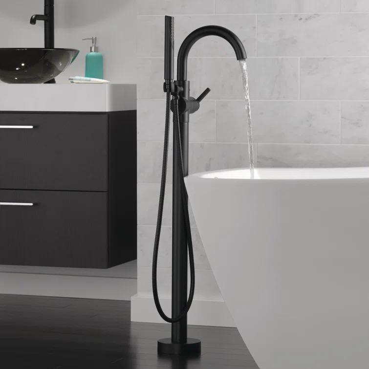 Trinsic Single Handle Floor Mounted Freestanding Tub Filler
