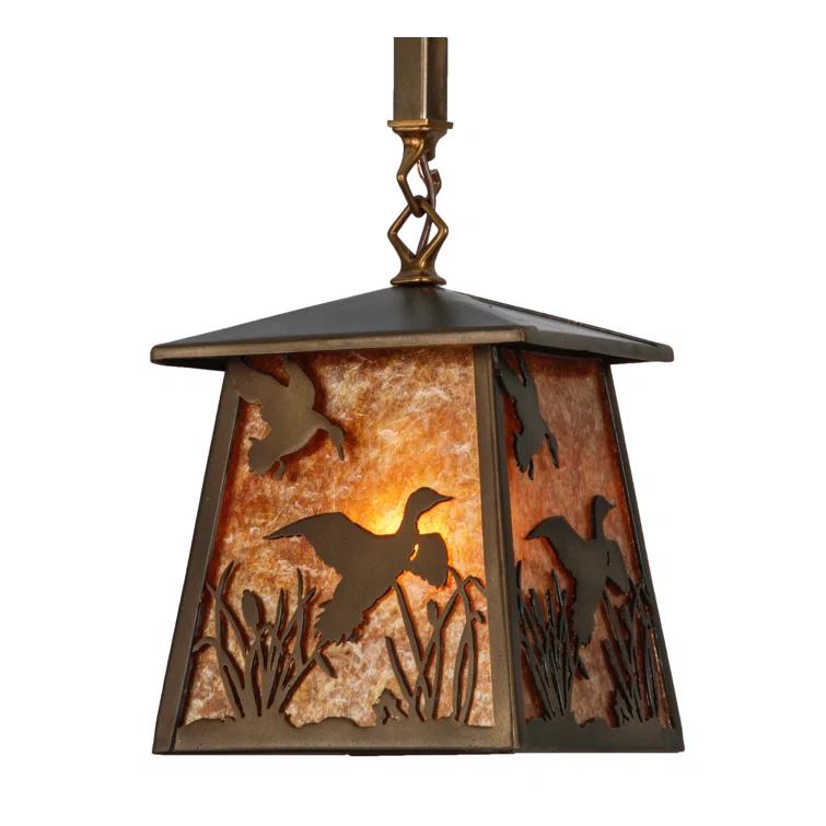 Rustic Lodge 3 - Light Antique Copper Kitchen Island Pendant