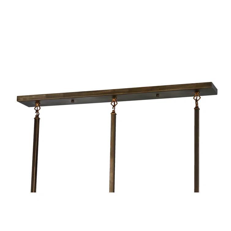 Rustic Lodge 3 - Light Antique Copper Kitchen Island Pendant