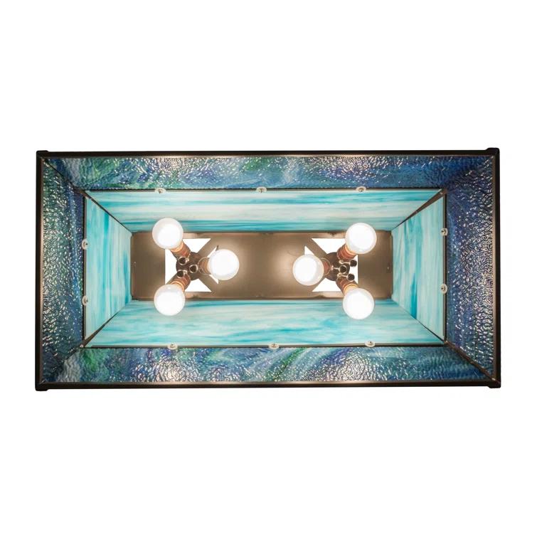 Rustic Lodge 6 - Light Bronze Pool Table Lights Pendant