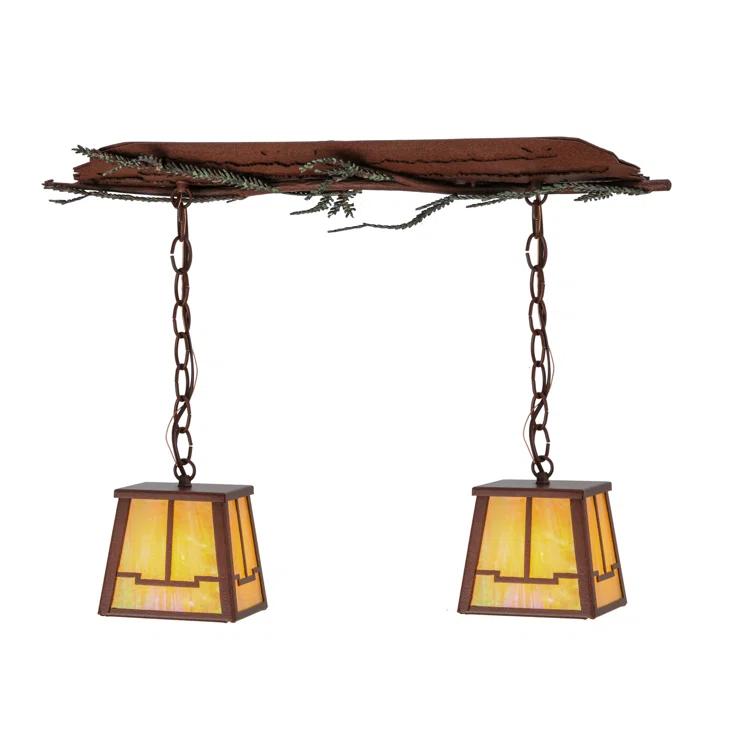 2 - Light Rust Kitchen Island Pendant