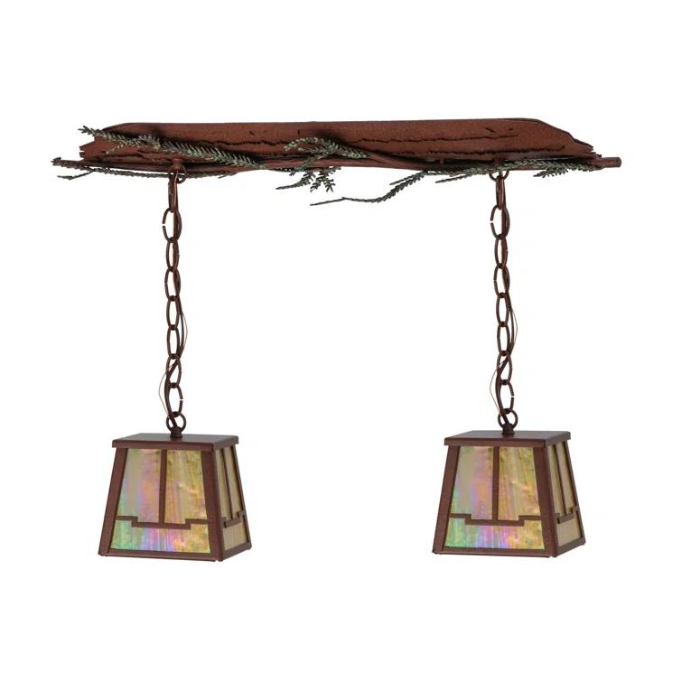 2 - Light Rust Kitchen Island Pendant