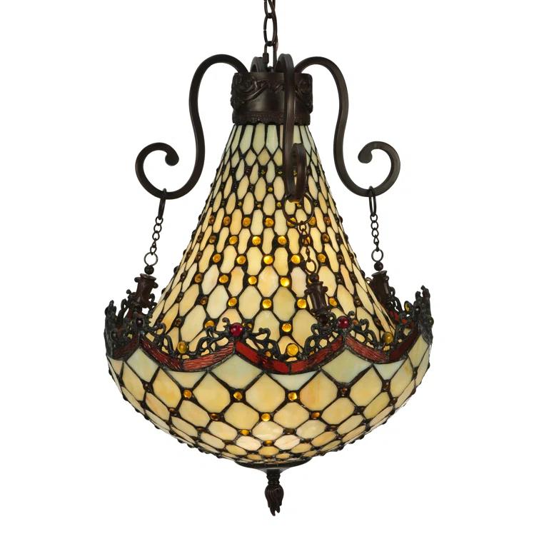 Meyda Tiffany & Stained Glass 5 - Light Empire Chandelier