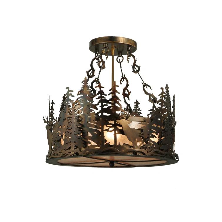 Meyda Lighting 4 - Light Drum Chandelier