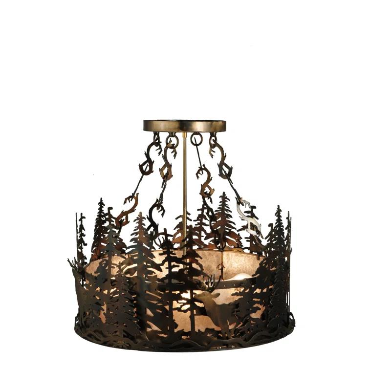 Meyda Lighting 4 - Light Drum Chandelier
