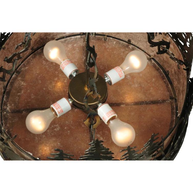 Meyda Lighting 4 - Light Drum Chandelier