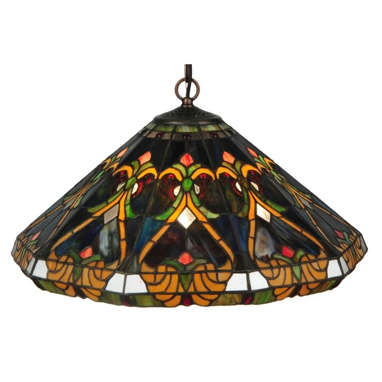 Meyda Tiffany & Stained Glass 3 - Light Mahogany Bronze Single Pendant