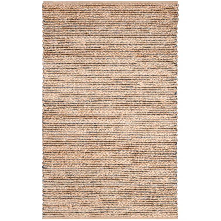 Chupp Hand Woven Jute, Denim Solid Color Rug