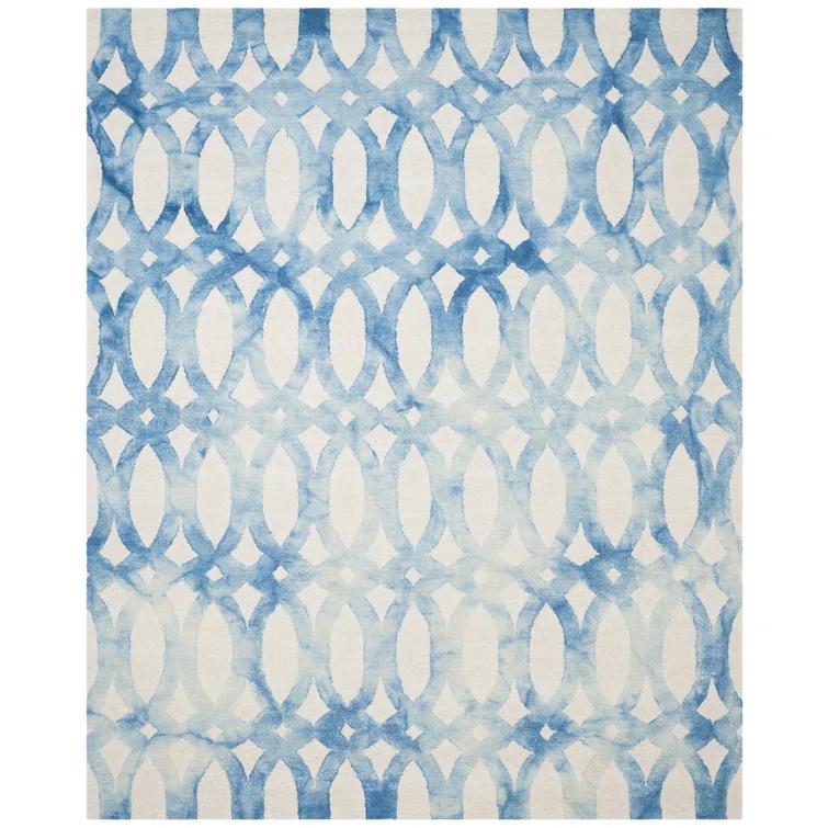 Amekia Hand Tufted 80% Wool, 20% Cotton Geometric Rug