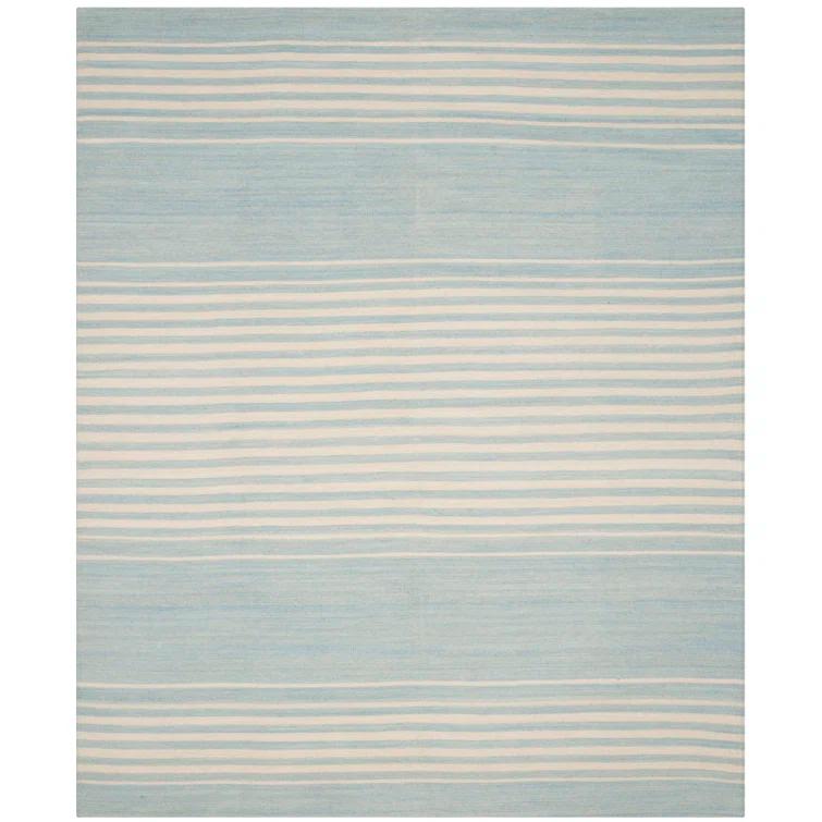 Sky Stripe Handwoven Wool 10' x 14' Area Rug