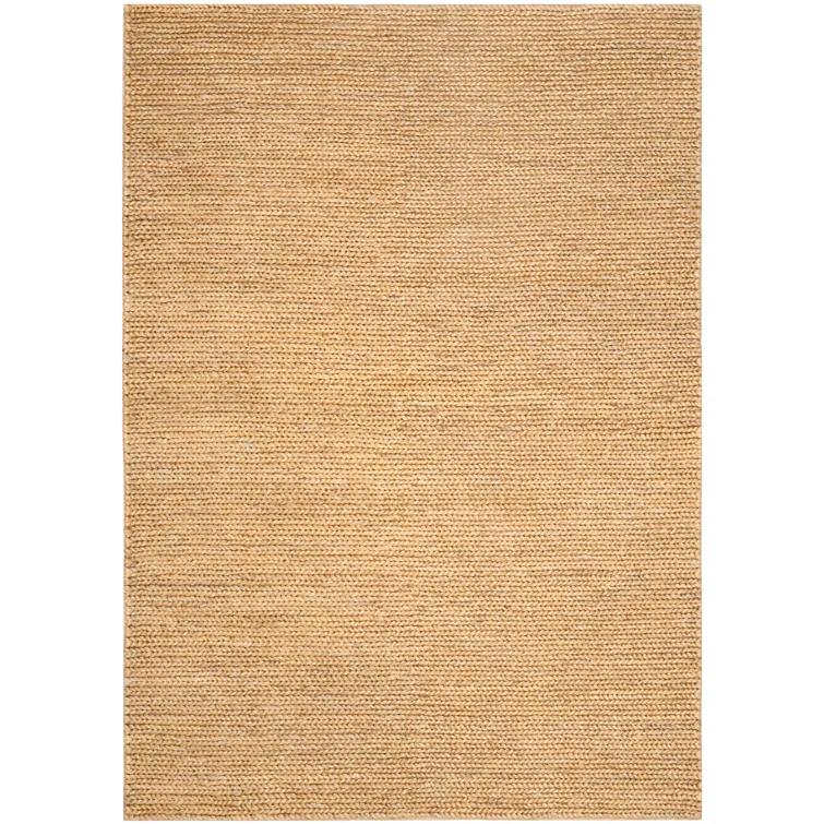 Hand-Knotted Cotton-Synthetic Blend 6'x9' Rectangular Area Rug