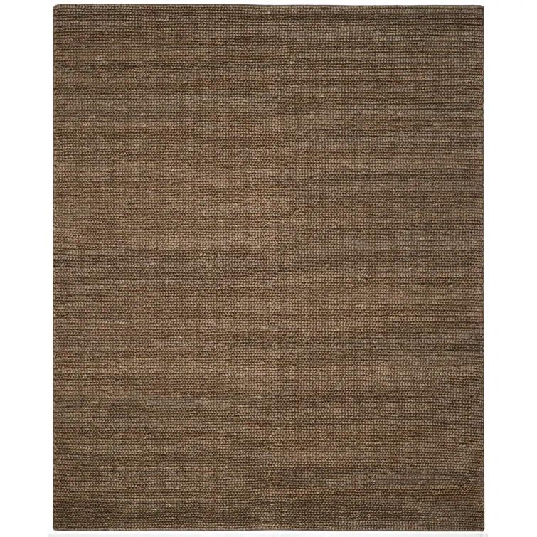 Hand-Knotted Walnut Cotton 8' x 10' Area Rug