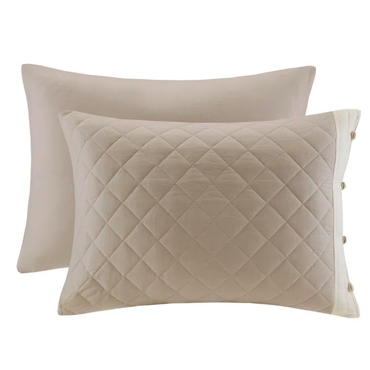 Breanna Cotton Modern & Contemporary 4 Piece Quilt Set