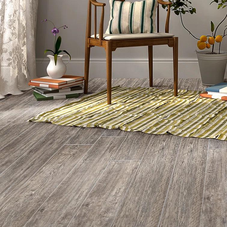 Achim Importing Co Flex Flor™ Looselay 5mm Thick 9'' W x 48'' L Vinyl Plank